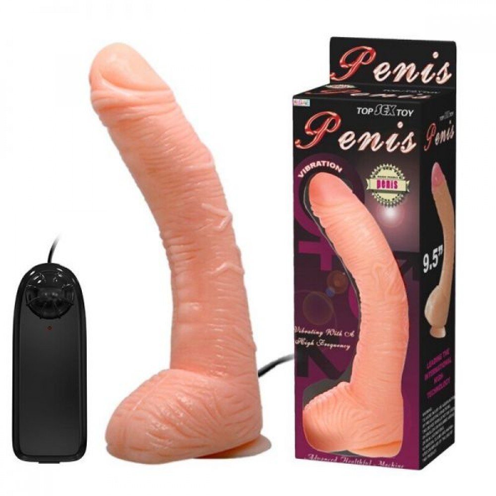 Вибратор на присоске Penis Vibration, Flesh 30758 LYBAILE