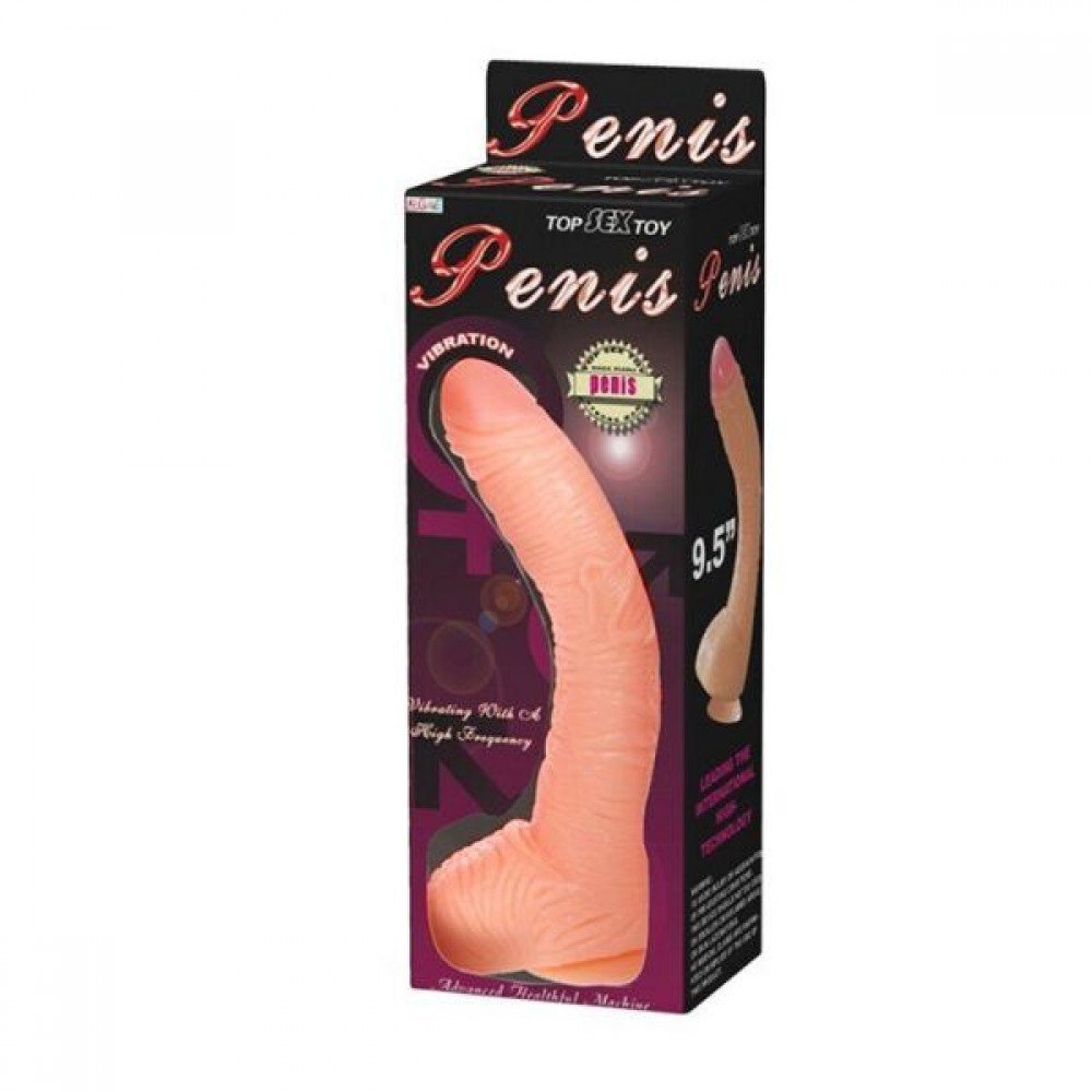 Вибратор на присоске Penis Vibration, Flesh 30758 LYBAILE