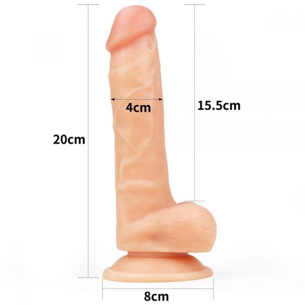 Фаллоимитатор 8" The Ultra Soft Dude, Flesh 310036 LOVETOY