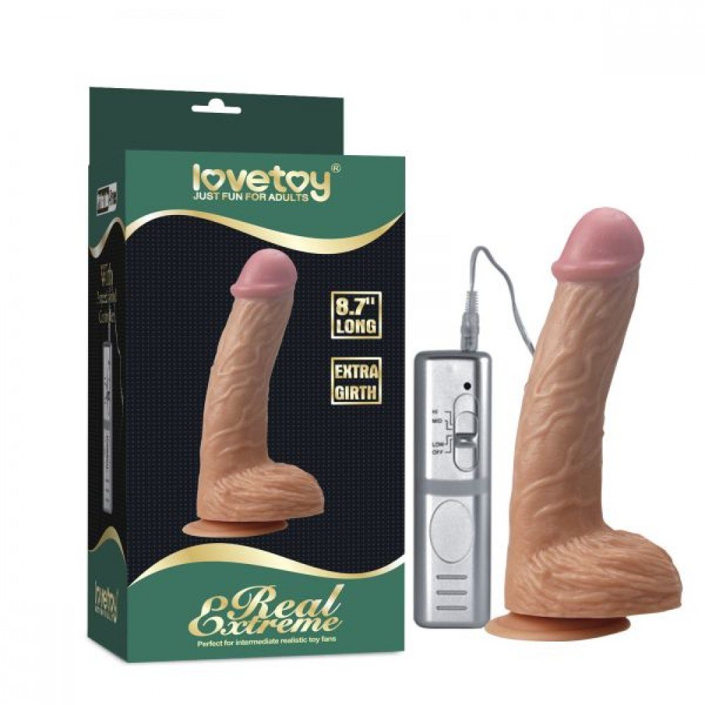 Вибромассажер 8.7" Real Extreme Extra Girth Vibrating 310077 LOVETOY