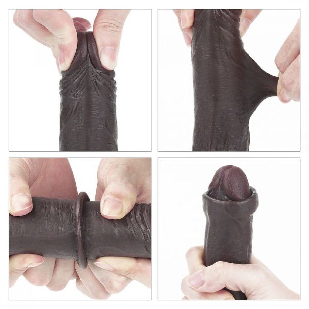 Фаллоимитатор 7'' Sliding-Skin Dildo, Brown 310105 LOVETOY