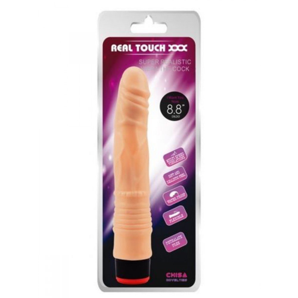 Вибромассажер 8.8” Vibe Cock, Flesh 291644 CHISA