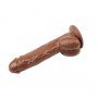Вибромассажер JEFF STRYKER 8.9" Vibrating Dildo, Brown 291659 CHISA