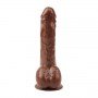 Вибромассажер JEFF STRYKER 8.9" Vibrating Dildo, Brown 291659 CHISA