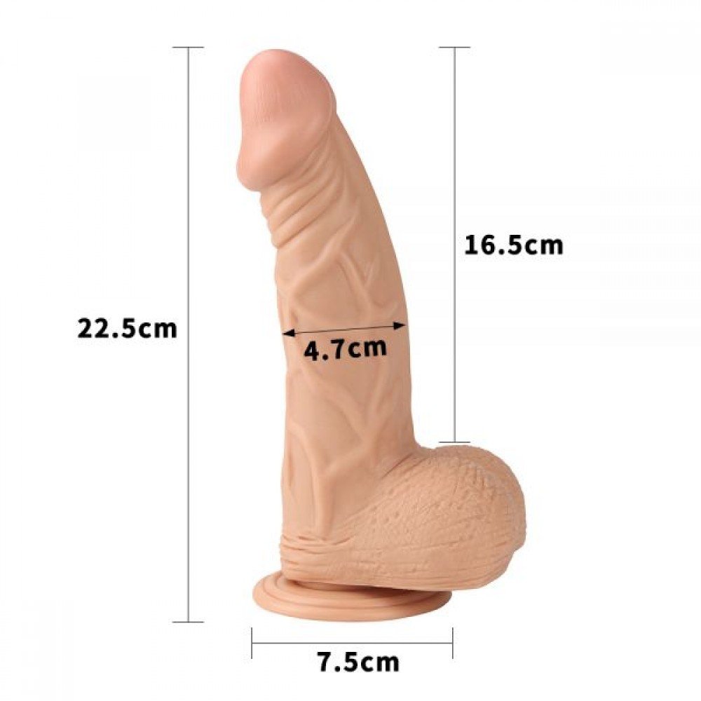 Фаллоимитатор 9" Real Extreme Dildo, Flesh 310008 LOVETOY