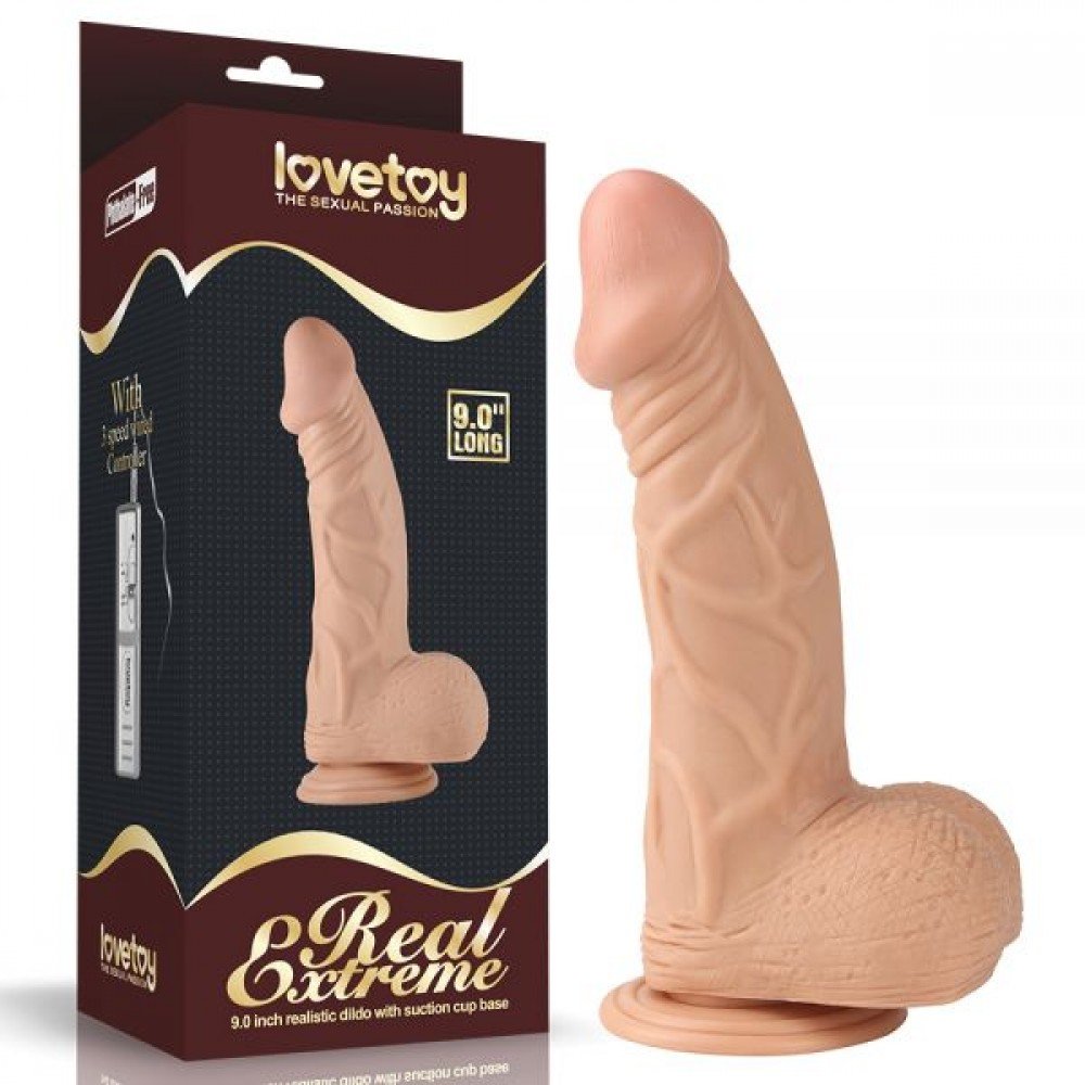 Фаллоимитатор 9" Real Extreme Dildo, Flesh 310008 LOVETOY