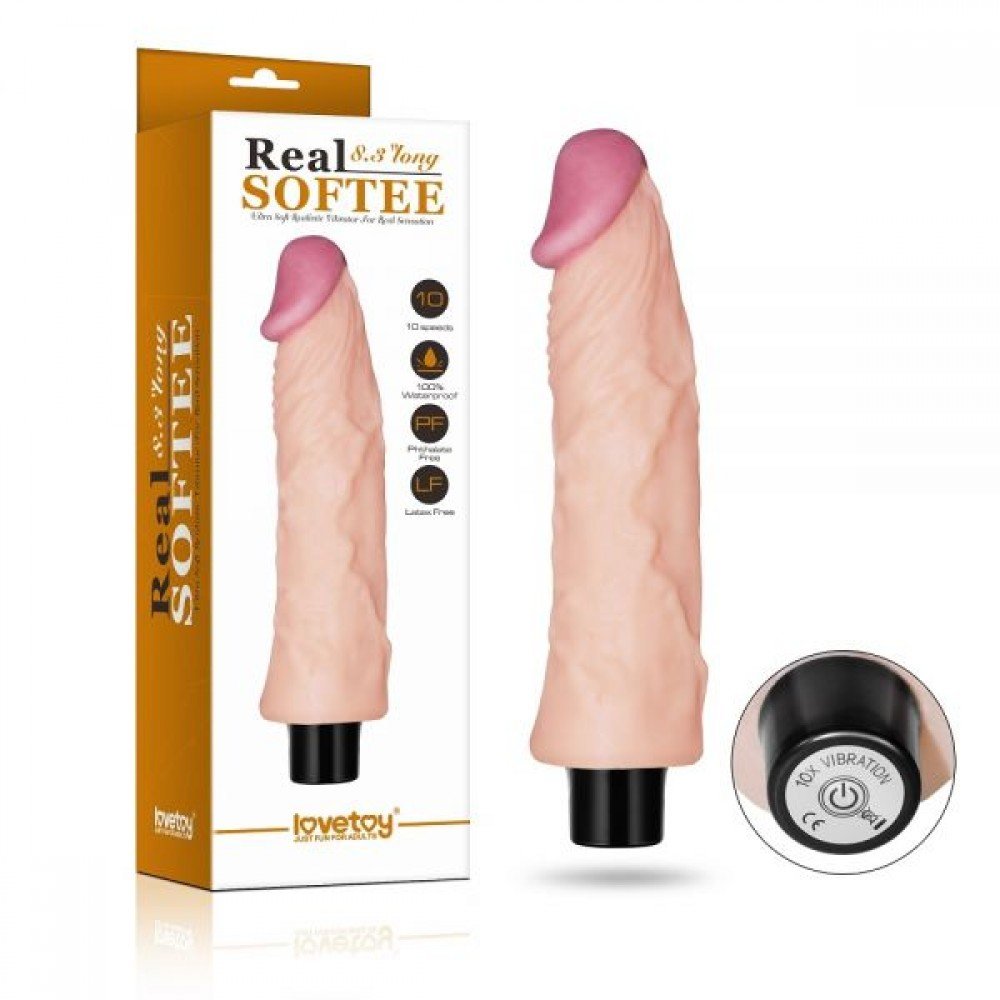 Вибромассажер 8" Real Softee, Flash 310019 LOVETOY