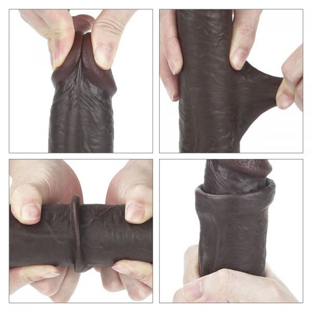 Фаллоимитатор 9'' Sliding-Skin Dildo, Brown 310106 LOVETOY