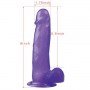 Фаллоимитатор 8" Jelly Studs, Purple 310110 LOVETOY