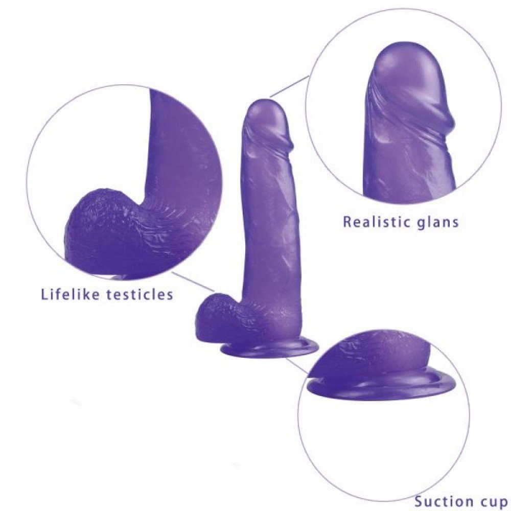 Фаллоимитатор 8" Jelly Studs, Purple 310110 LOVETOY