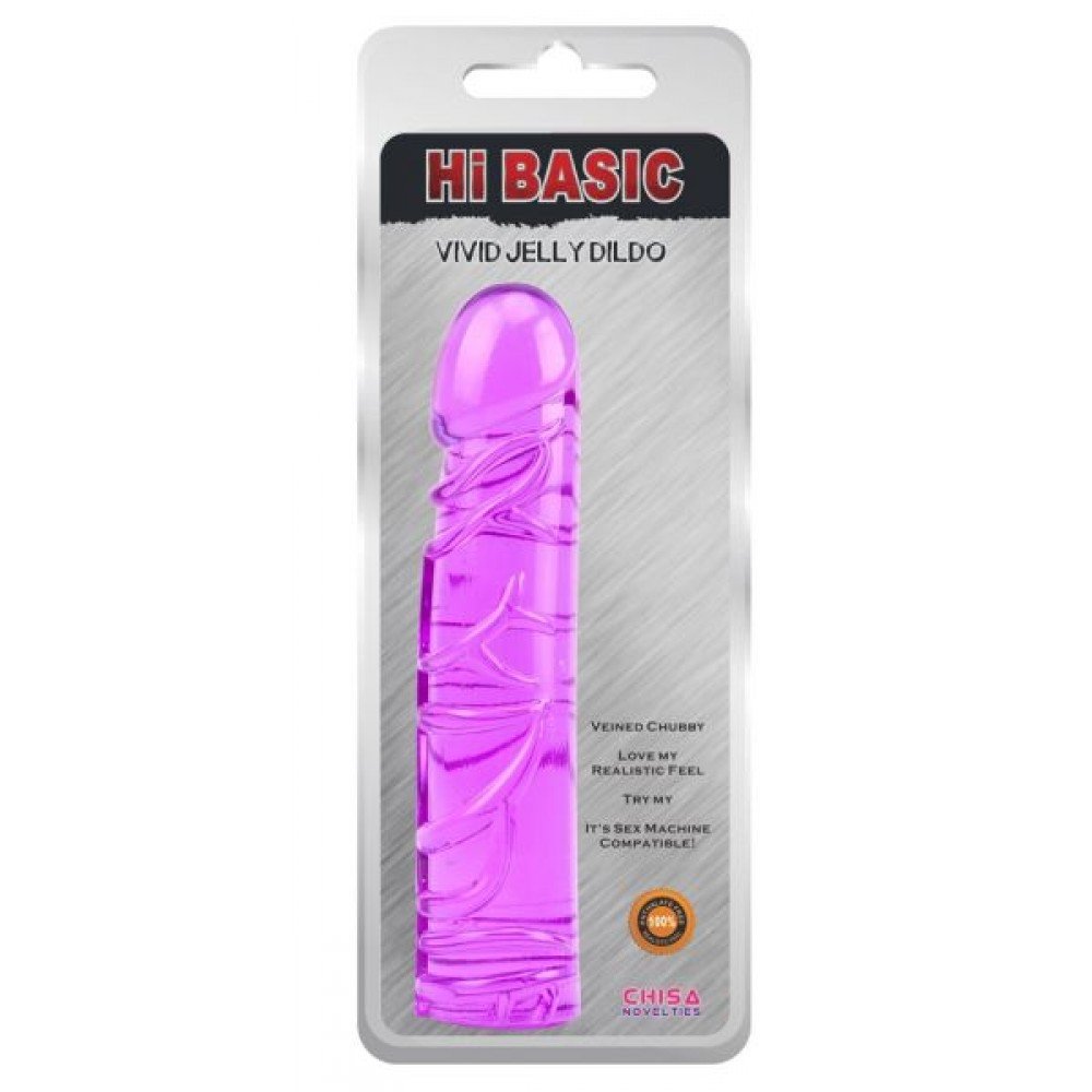 Фаллоимитатор VIVID JELLY DILDO, Purple 291413 CHISA