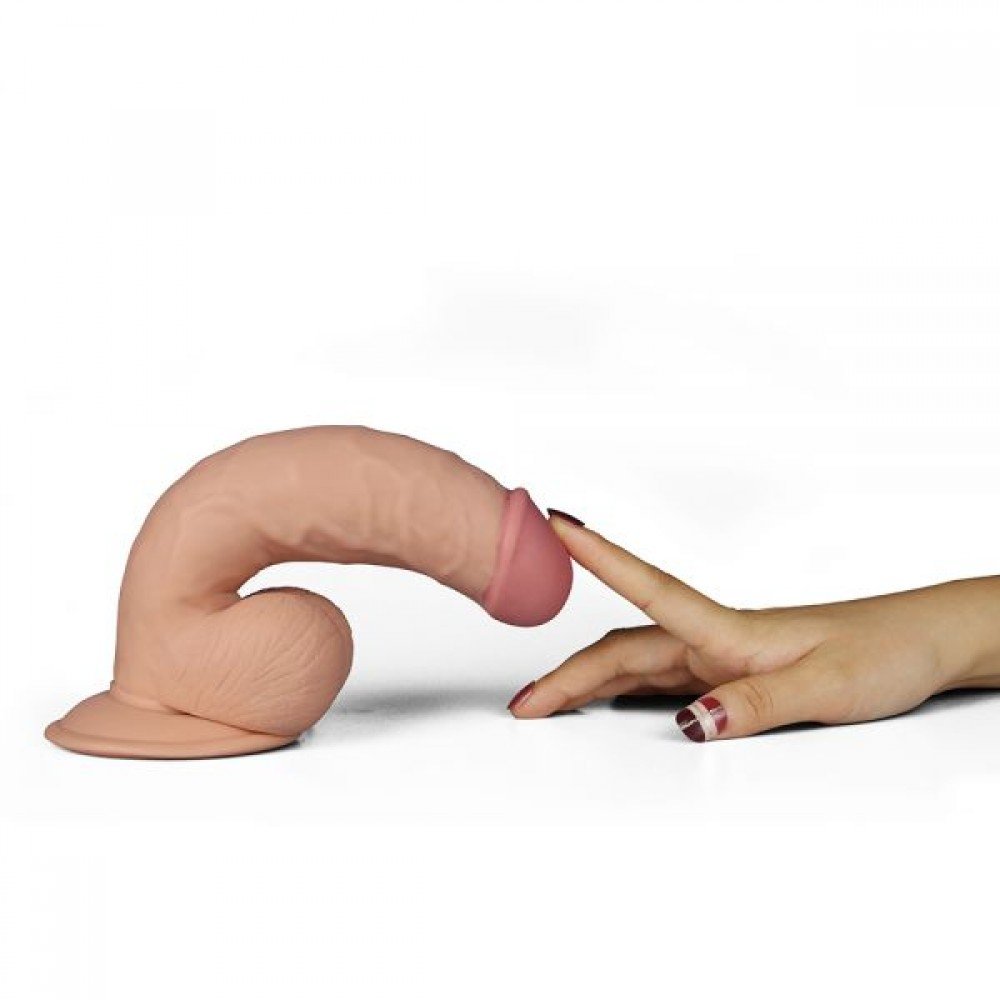 Вибромассажер 7.5" The Ultra Soft Dude, Flesh Vibrating 310038 LOVETOY