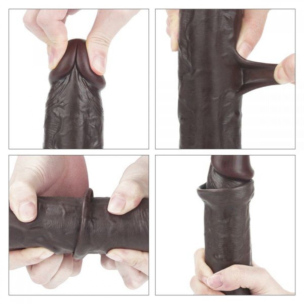 Фаллоимитатор 9.5'' Sliding-Skin Dildo, Brown 310107 LOVETOY