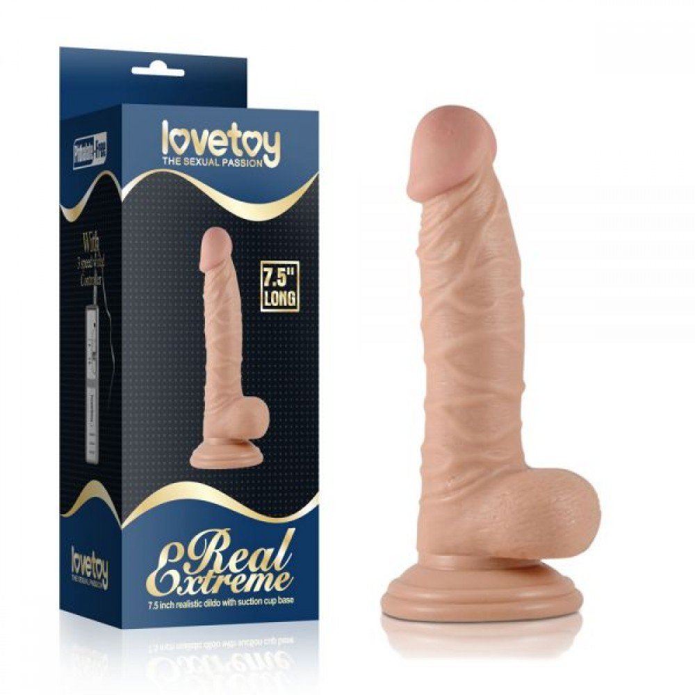 Фаллоимитатор 7.5" Real Extreme Dildo, Flesh 310012 LOVETOY