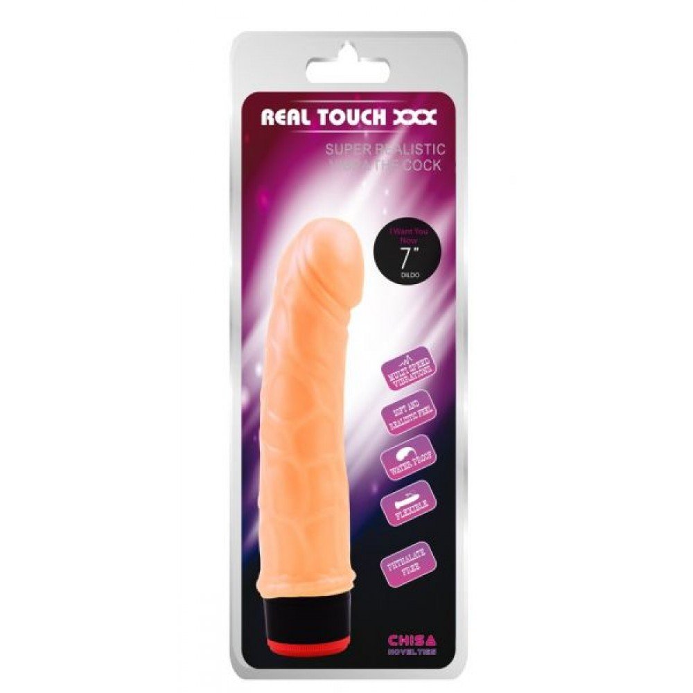 Вибромассажер 7” Vibe Cock, Flesh 291652 CHISA