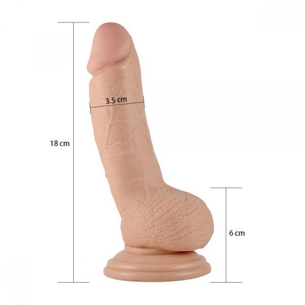 Фаллоимитатор 7" Real Extreme Dildo, Flesh 310014 LOVETOY