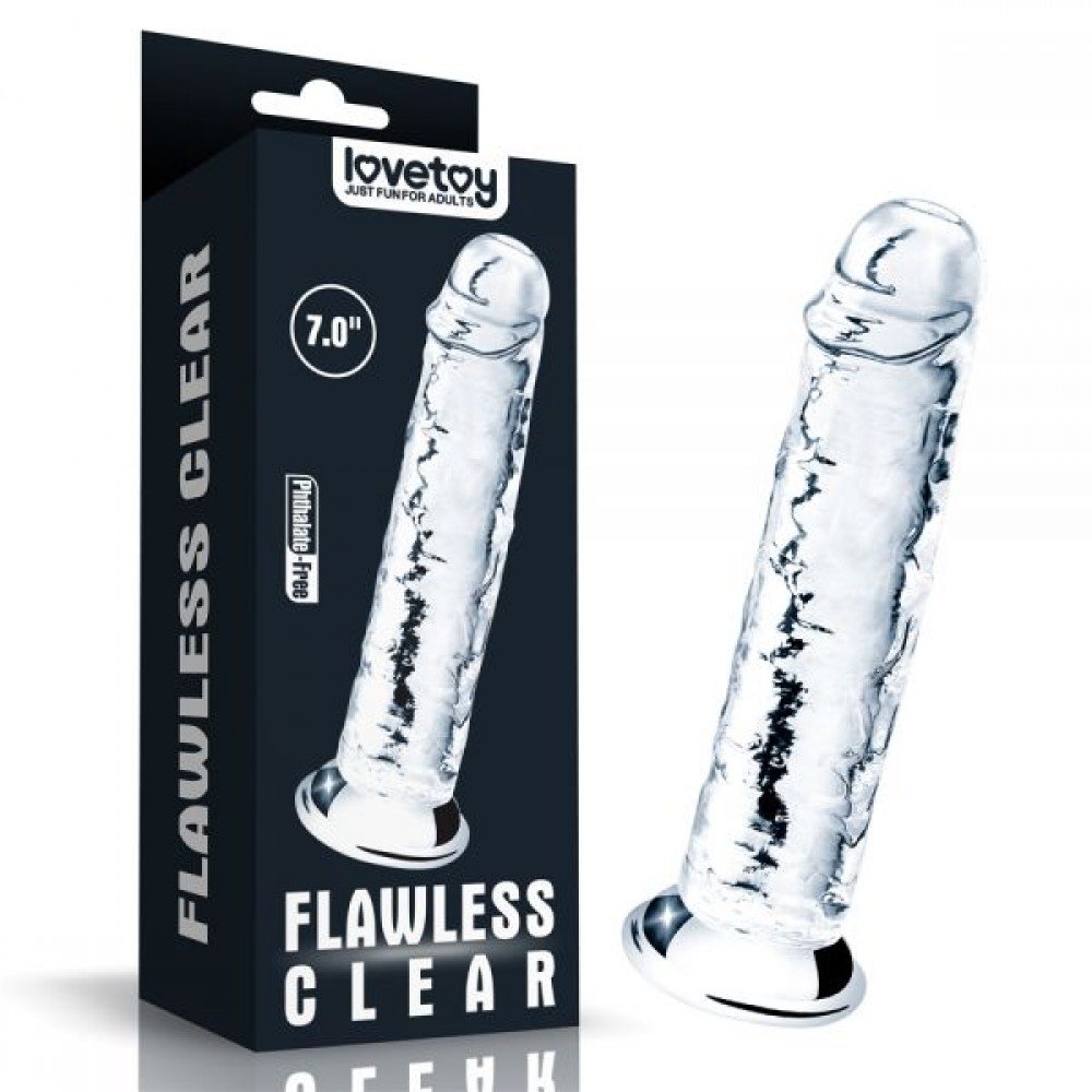 Фаллоимитатор 7.0'' Flawless Clear Dildo, Clear 310052 LOVETOY