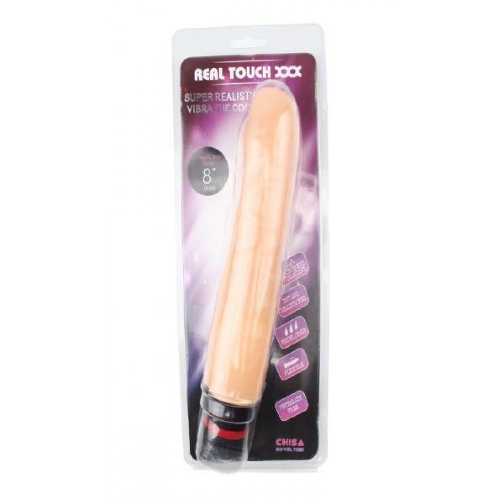 Вибромассажер 8” Vibe Cock, Flesh 291642 CHISA