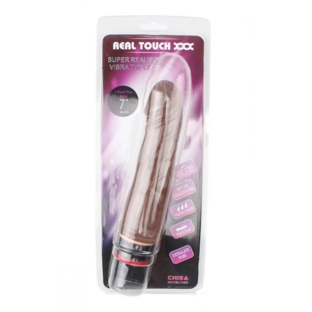 Вибромассажер 7” Vibe Cock, Brown 291653 CHISA