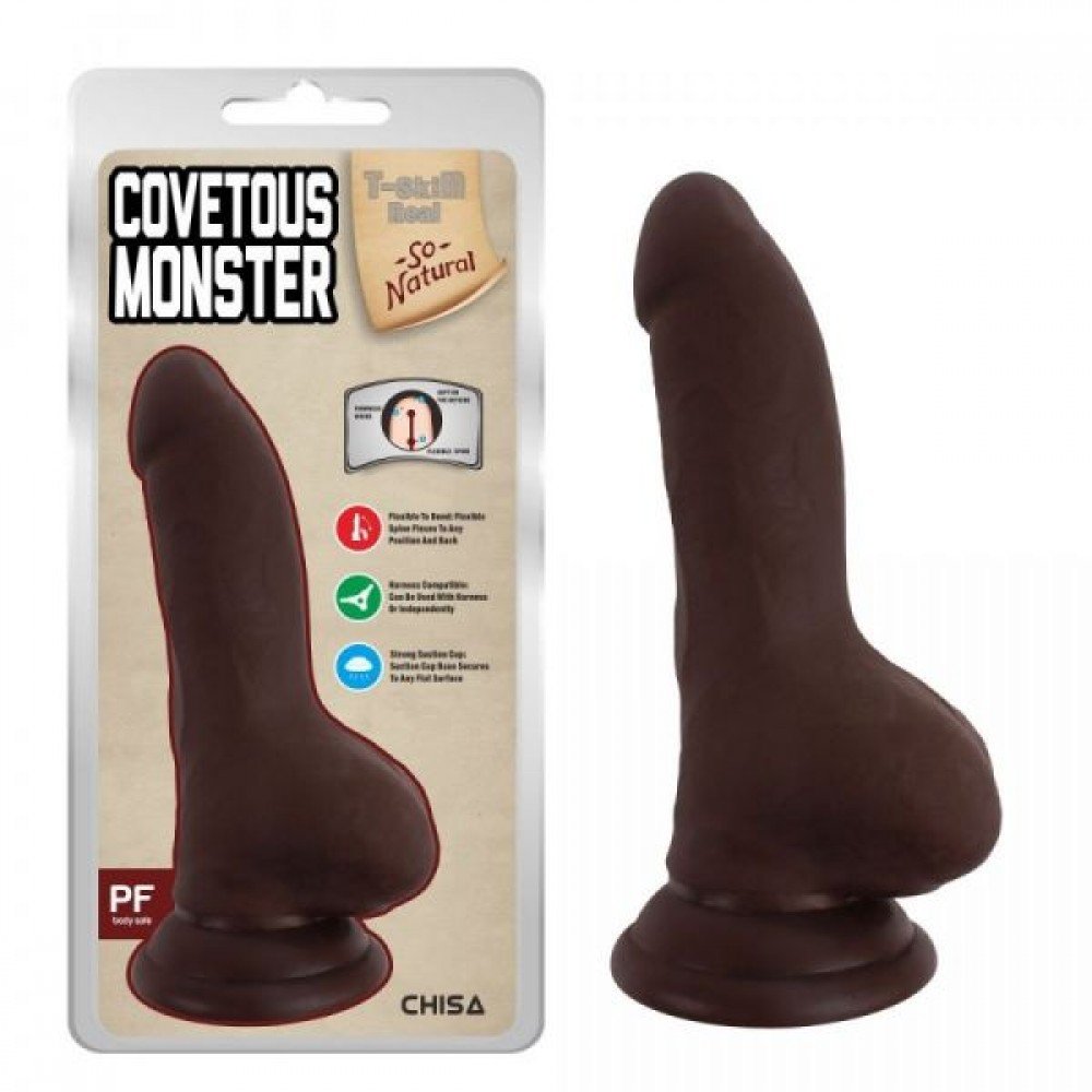 Фаллоимитатор Covetous Monster, Brown 291838 CHISA