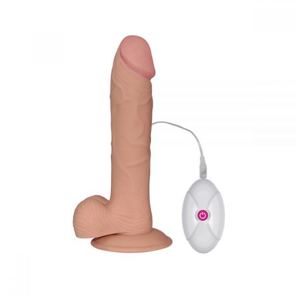 Вибромассажер 9" The Ultra Soft Dude, Flesh Vibrating 310041 LOVETOY