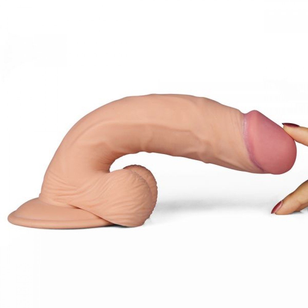 Вибромассажер 9" The Ultra Soft Dude, Flesh Vibrating 310041 LOVETOY