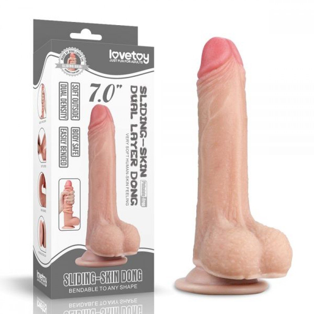 Фаллоимитатор 7'' Sliding-Skin Dildo 310100 LOVETOY