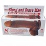 Фаллоимитатор на присоске Stong And Brave Man, Brown 30640 LYBAILE