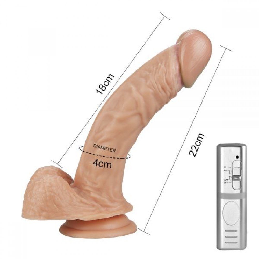 Вибромассажер 8.5" Real Extreme Dildo, Flesh 310011 LOVETOY