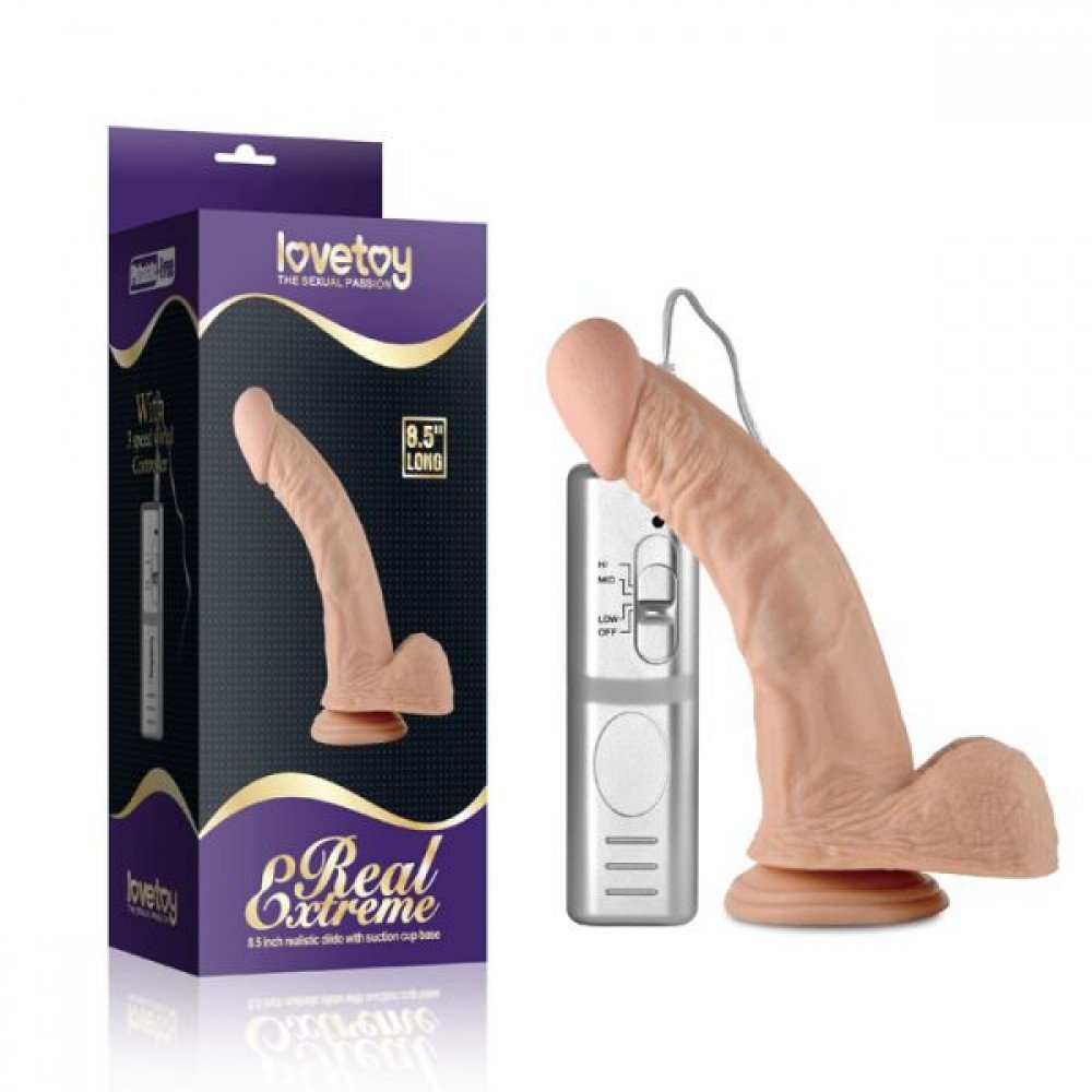 Вибромассажер 8.5" Real Extreme Dildo, Flesh 310011 LOVETOY
