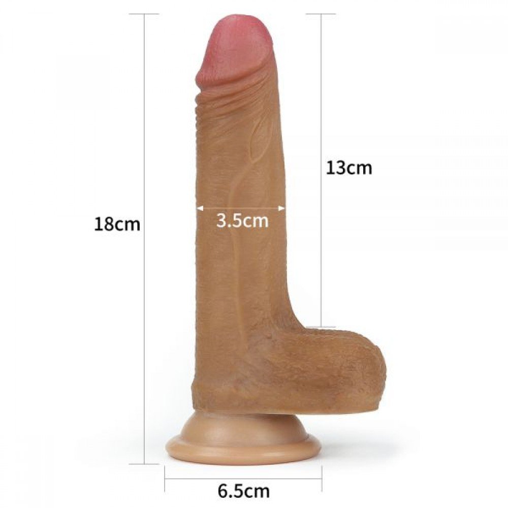 Фаллоимитатор 7'' Nature Cock, Brown 310057 LOVETOY