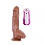 Вибромассажер MR.MARCUS' 9.9" Vibrating Dildo, Brown 291655 CHISA