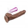 Вибромассажер MR.MARCUS' 9.9" Vibrating Dildo, Brown 291655 CHISA