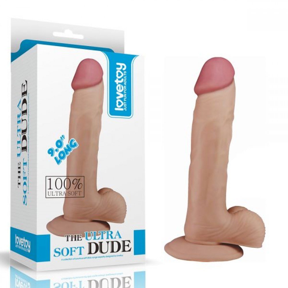 Фаллоимитатор 9" The Ultra Soft Dude, Flesh 310033 LOVETOY