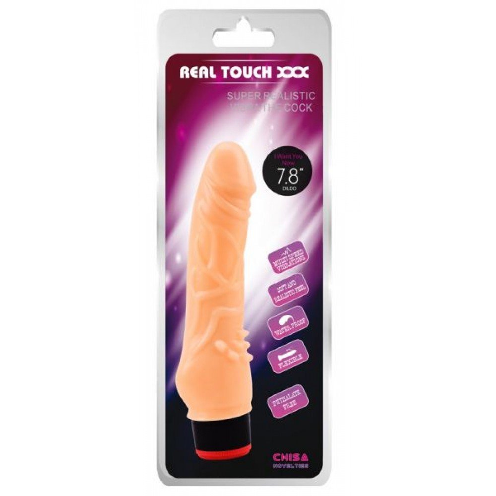 Вибромассажер 7.8” Vibe Cock, Flesh 291646 CHISA