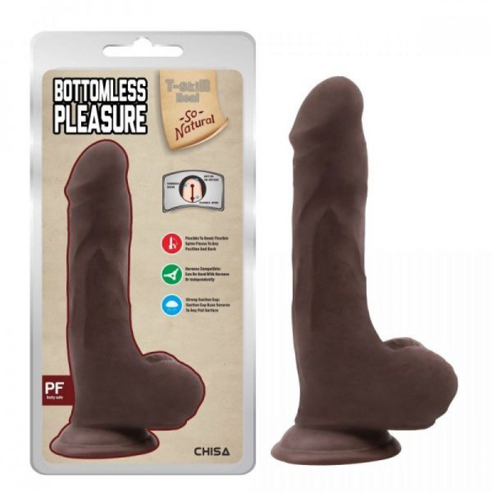 Фаллоимитатор Bottomless Pleasure, Brown 291841 CHISA
