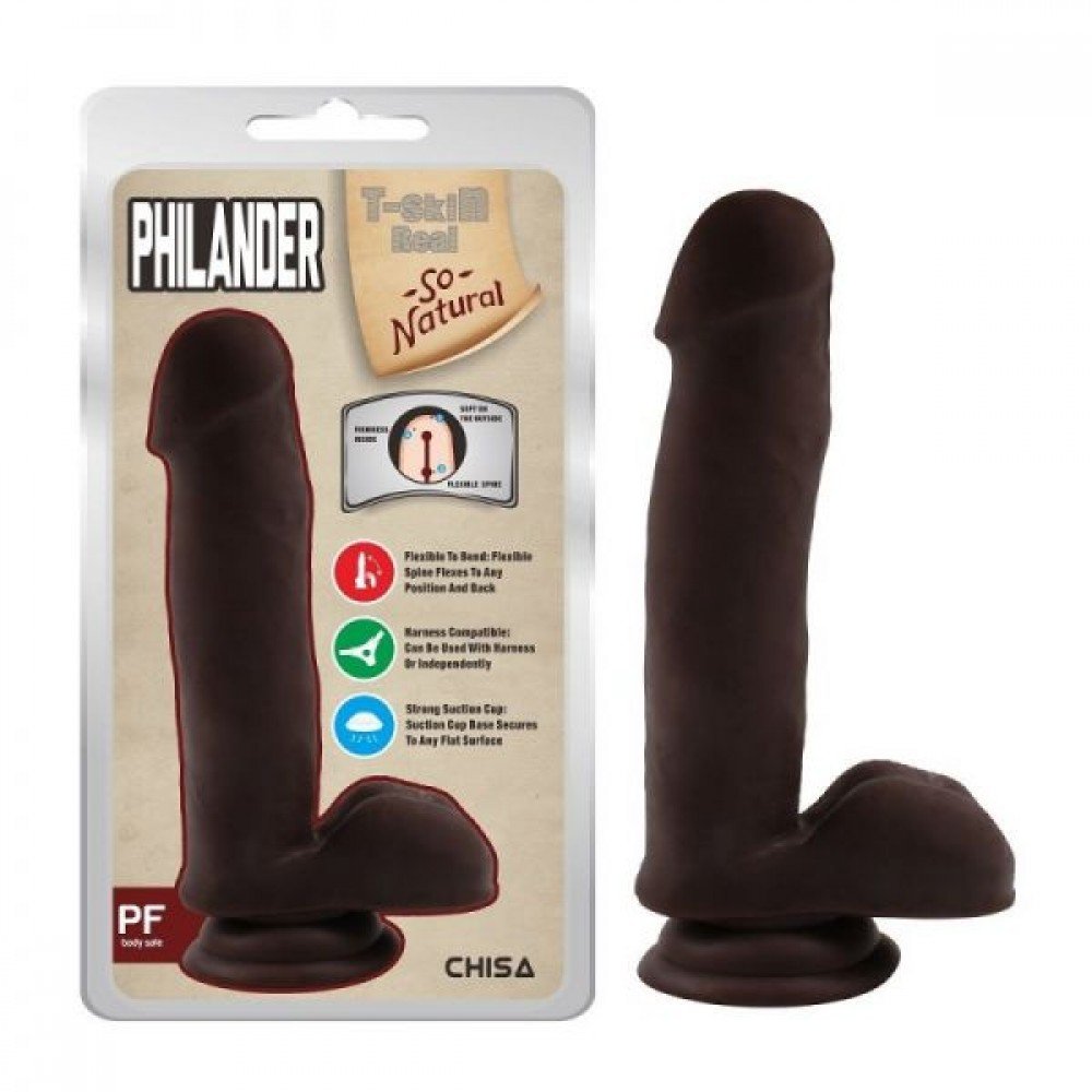 Фаллоимитатор Philander, Brown 291871 CHISA