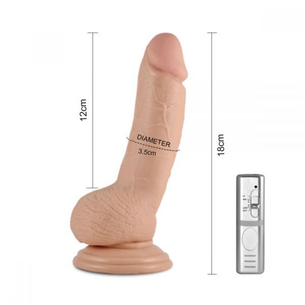 Вибромассажер 7" Real Extreme Dildo, Flesh 310015 LOVETOY