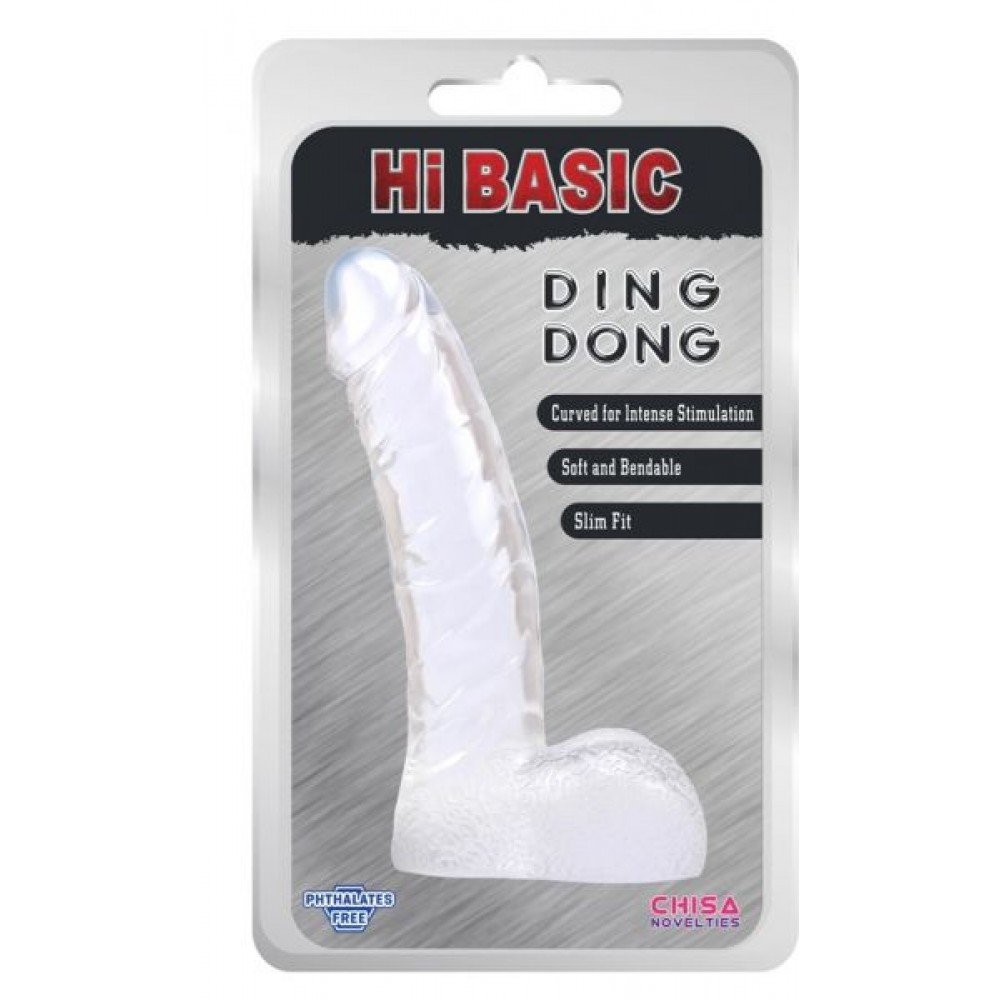 Фаллоимитатор Ding Dong, Clear 291410 CHISA