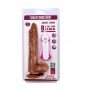 Вибромассажер JAMES DEEN 8.5" Vibrating Dildo, Brown 291657 CHISA