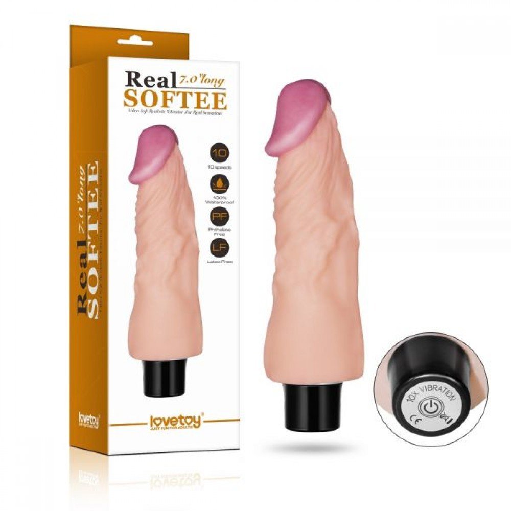 Вибромассажер 7" Real Softee, Flash 310017 LOVETOY