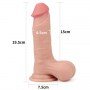 Фаллоимитатор 7.8'' Sliding Skin Dildo - Whole Testicle 310104 LOVETOY