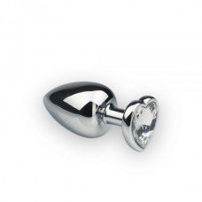 Анальная пробка, Silver Heart Diamond, L 281290