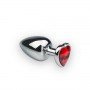 Анальная пробка, Silver Heart Ruby, L 281293