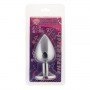 Анальная пробка,Silver Sapphire, L 280935 CRYSTAL