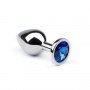 Анальная пробка,Silver Sapphire, L 280935 CRYSTAL