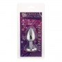 Анальная пробка, Silver Heart Amethyst, S 281230 CRYSTAL