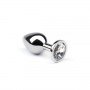 Анальная пробка,Silver Diamond, M 280941 CRYSTAL