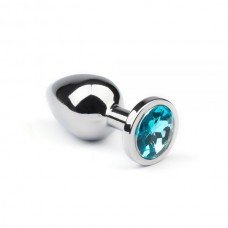 Анальная пробка,Silver Topaz, L 280997