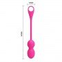 Вагинальные шарики с вибрацией и управлением с смартфона Elvira 30044 LYBAILE